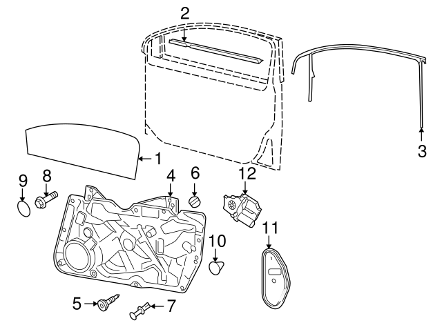 Door Glass 5K3-845-202-B