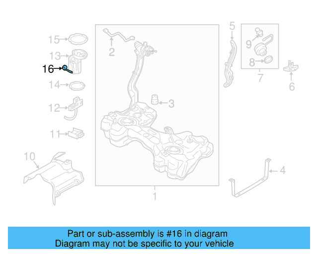 Fuel Gauge Sending Unit 5Q0-919-673-AK - View 10