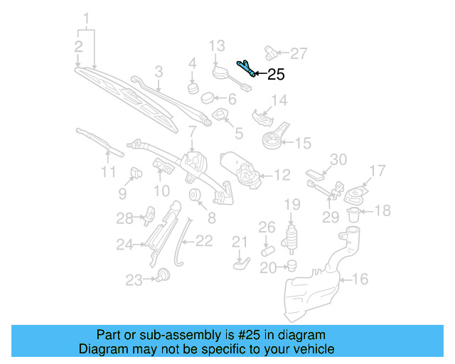 Washer Hose Elbow 3B0-955-665-C - View 19