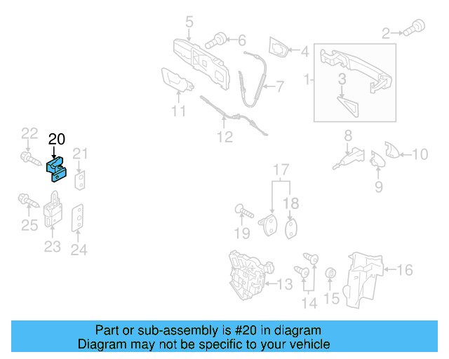 Upper Hinge 1K0-831-402-N - View 20