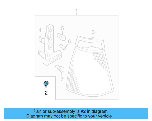 Tail Lamp Assembly Nut N-011-005-21 - View 2