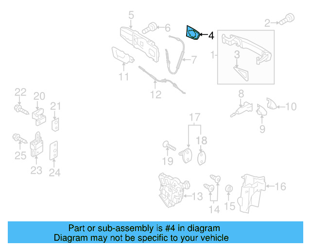 Handle, Outside Packing 1K8-837-210-C-9B9