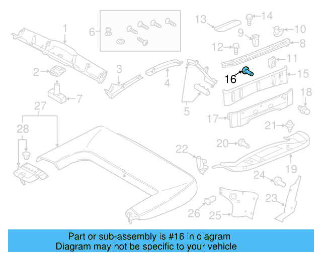 Side Cover Clip 1K0-867-388-A - View 56