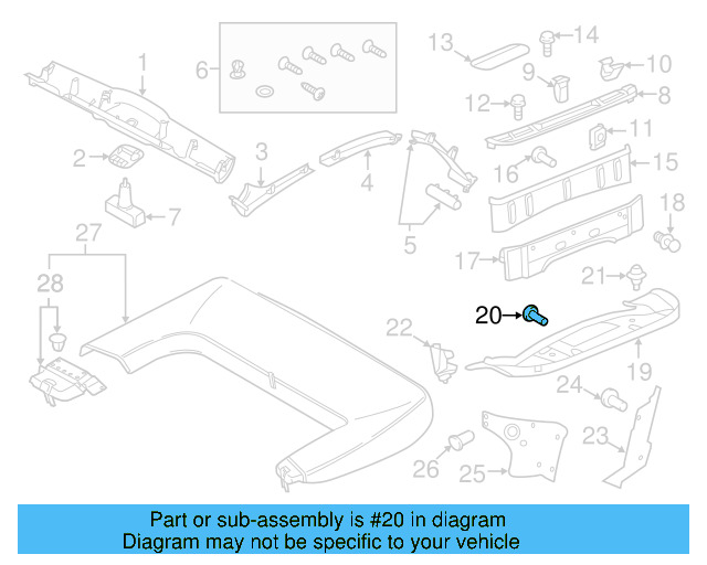 Side Cover Clip 1K0-867-388-A - View 41