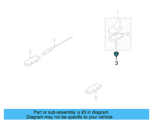 Radio Antenna Base Nut 1J0-035-437 - View 56