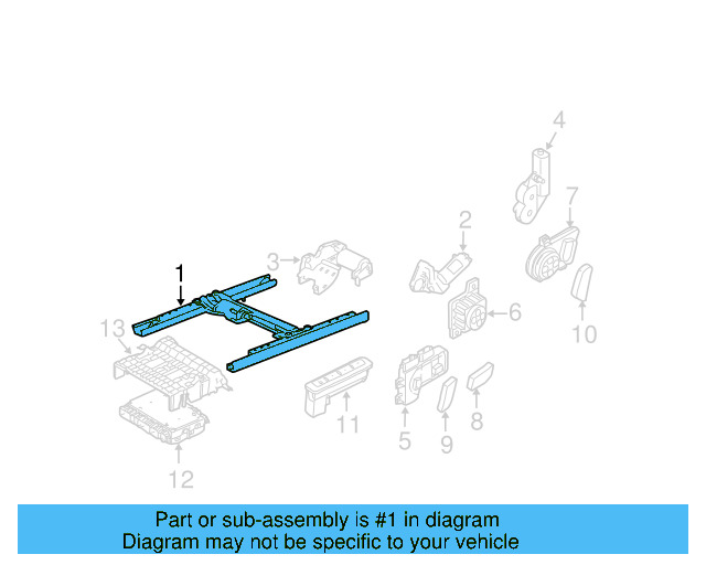 Seat Track 3C8-881-183 - View 4