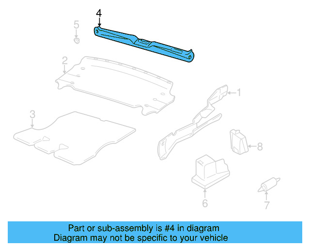 Tail Panel 1E0-863-485-A-8BM - View 2