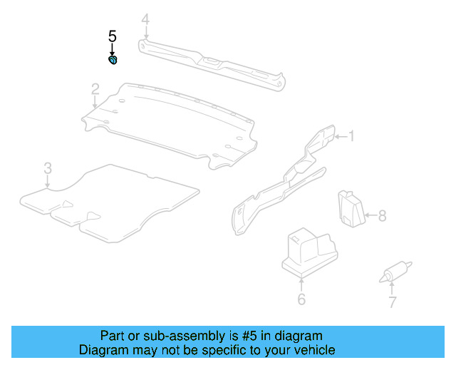 Tail Panel Clip 191-863-689-01C - View 3