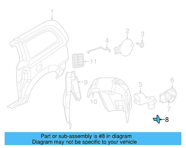 Housing Insulator 7B0-843-350 - View 3