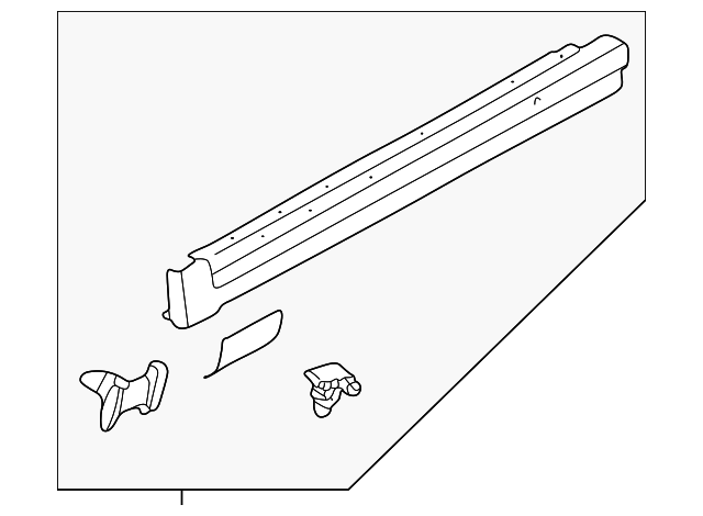 Rocker Molding 3B0-853-855-D-B41 - View 8