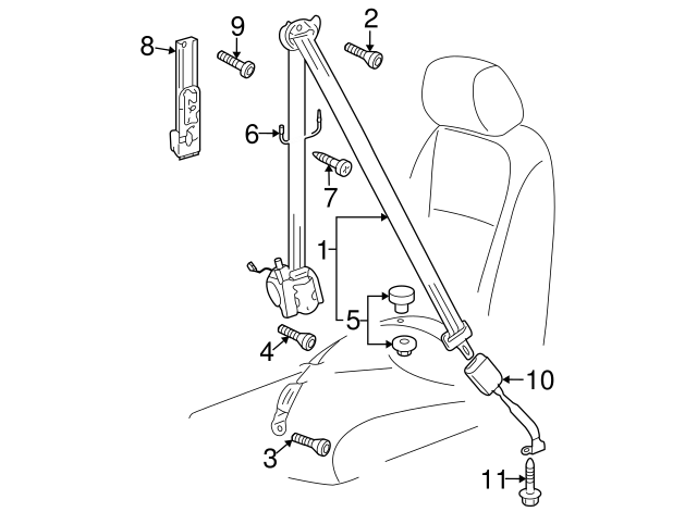 Retractor Assembly Upper Bolt N-989-243-01 - View 17