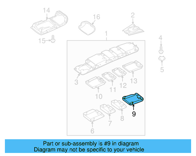 Storage Tray 5M0-868-837-C-95T - View 2