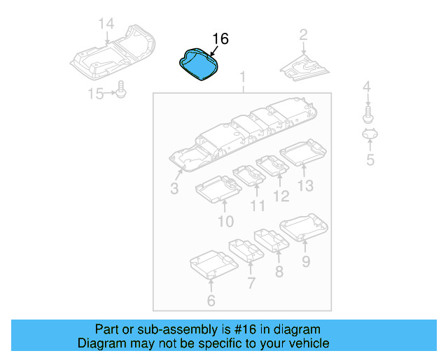Glass Holder 1K0-868-837-G-82V - View 17