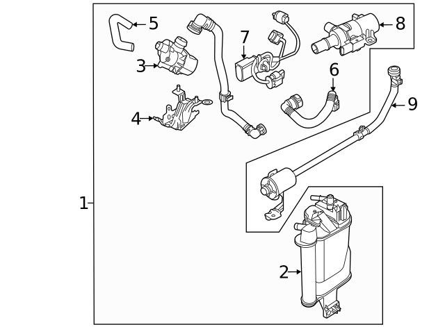 Evaporative Emissions System Leak Detection Pump 7L0-906-243-A - View 26
