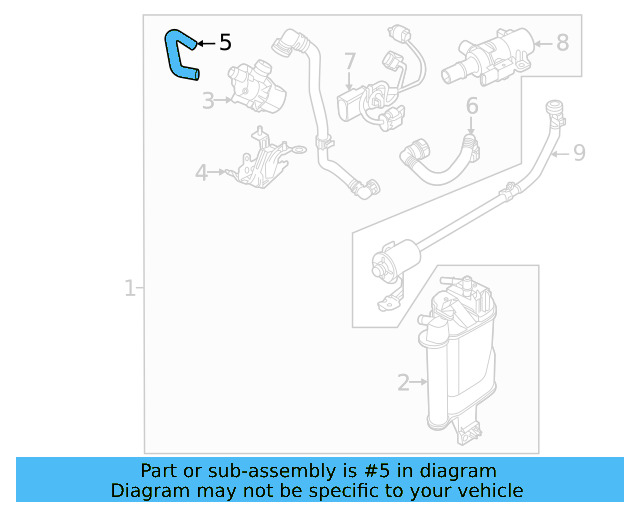 Hose 5QM-201-311 - View 3