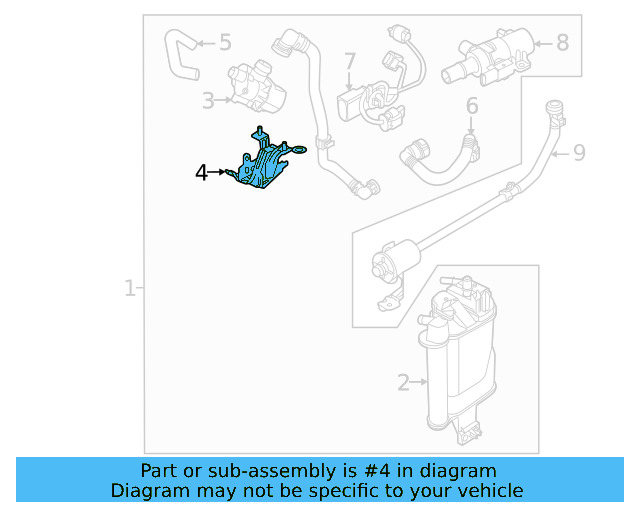 Leak Detect Pump Bracket 5QM-201-809 - View 4