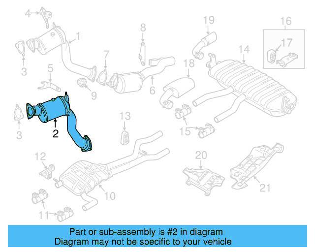Catalytic Converter 7P0-254-301-SX