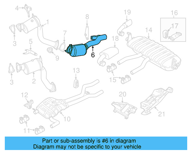 Exhaust Pipe 7P0-253-209-G - View 7