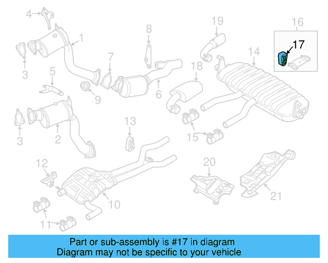 Resonator & Pipe Clamp 1K0-253-141-AF - View 14