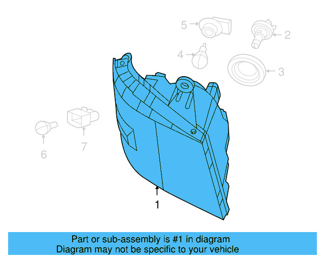 Composite Headlamp 7B0-941-005-B - View 3