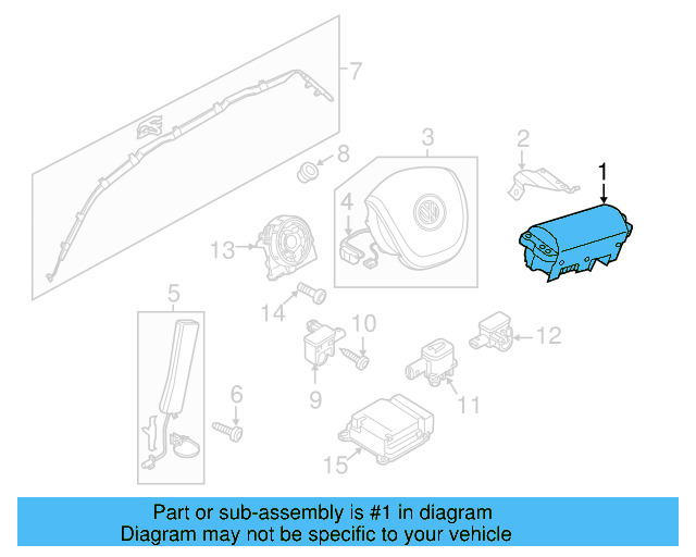 Passenger Air Bag Bracket 7P6-880-572-B