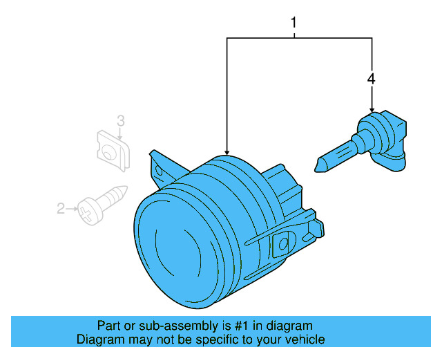 Fog Lamp Assembly 1T0-941-699-B - View 5