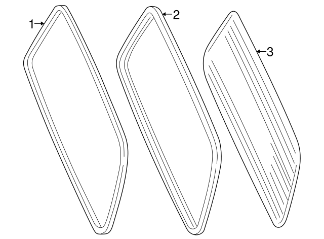 Back Glass 1E0-845-501-A - View 6