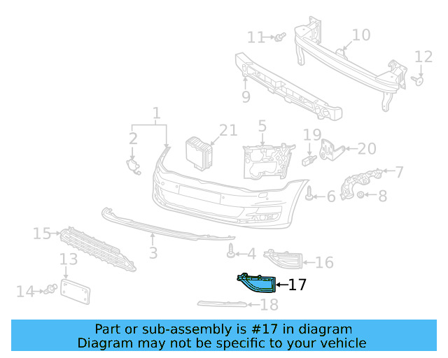 Outer Grille 5GM-853-211-D-9B9 - View 9