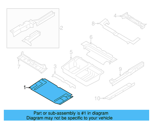 Front Floor Pan 7B0-802-211