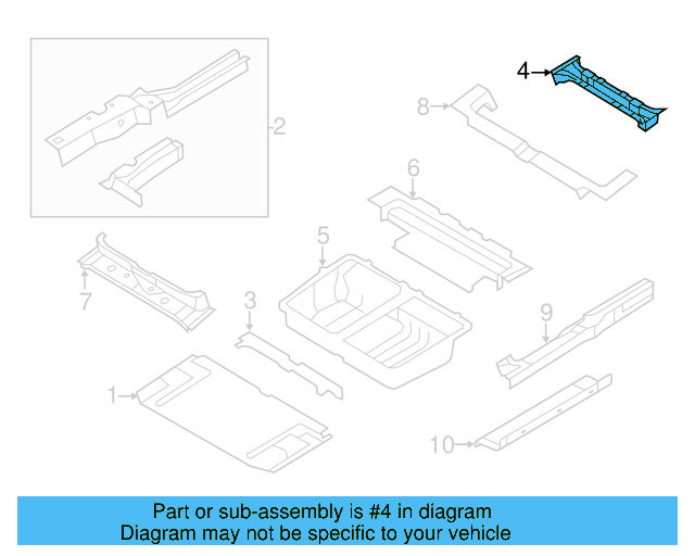 Seat Support 7B0-827-231-A - View 2