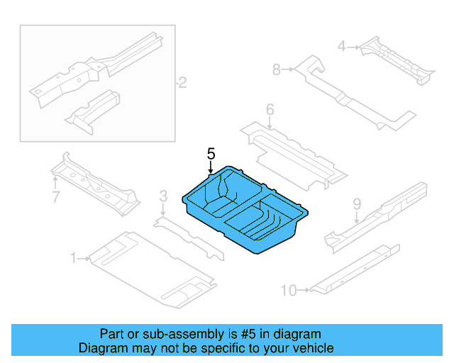 Center Floor Pan 7B0-802-213