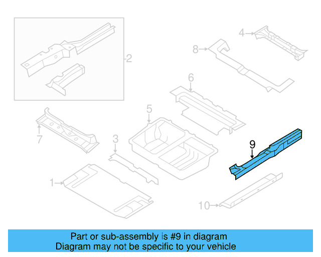 Sill Panel 7B0-802-844 - View 4