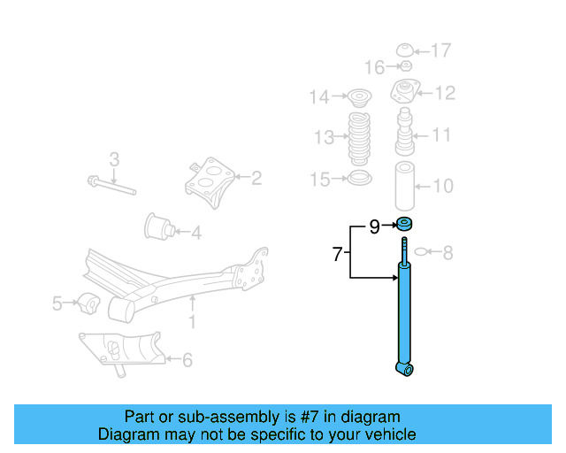 Suspension Shock Absorber 1J0-513-025-DA - View 17