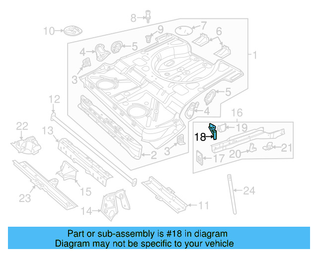 Retainer Plate 1K0-611-791-A - View 21