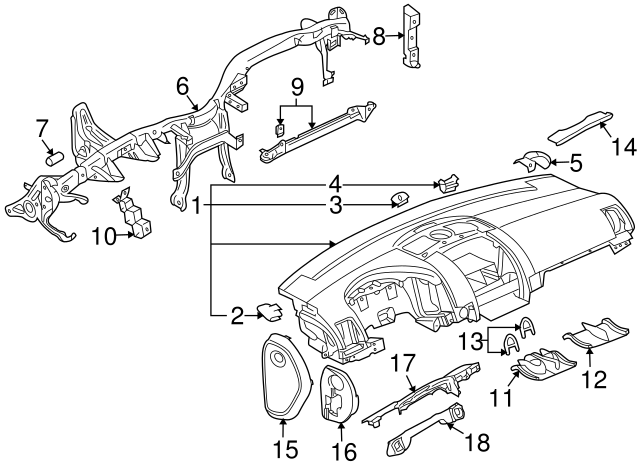 Instrument Panel U N-906-988-01 - View 54