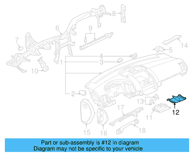 Duct Cover 7L6-857-946-A
