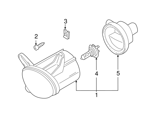 Fog Lamp Assembly Screw N-106-663-02 - View 11