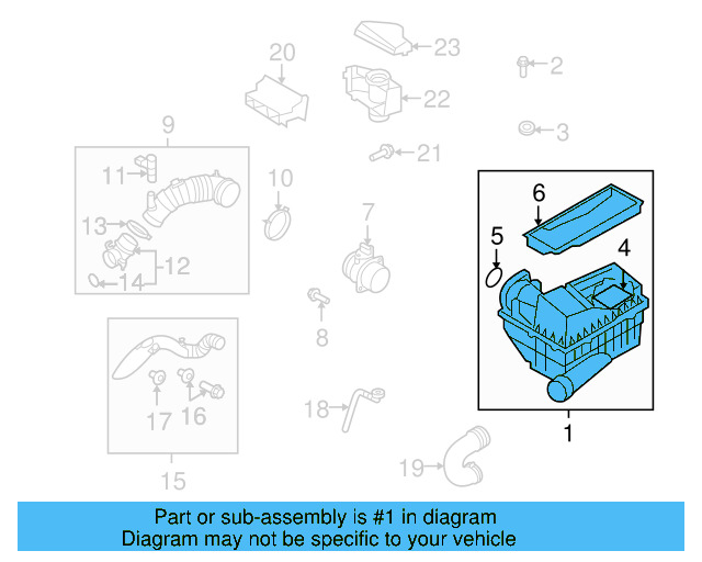 Air Cleaner Assembly 3C0-129-607-BP - View 19