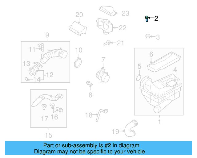 Air Cleaner Assembly Bolt 1K0-129-381 - View 36