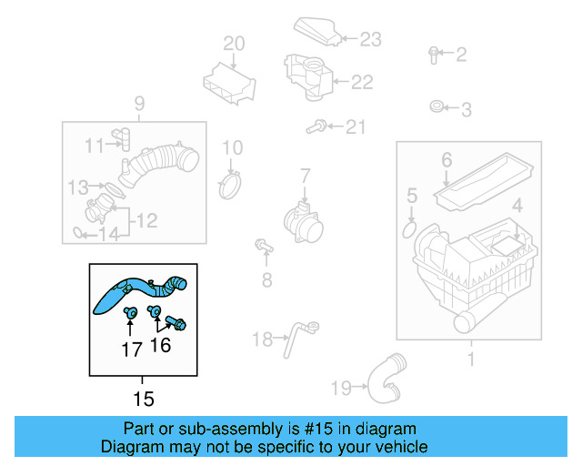 Inlet Duct 1K0-805-971-C-9B9 - View 130