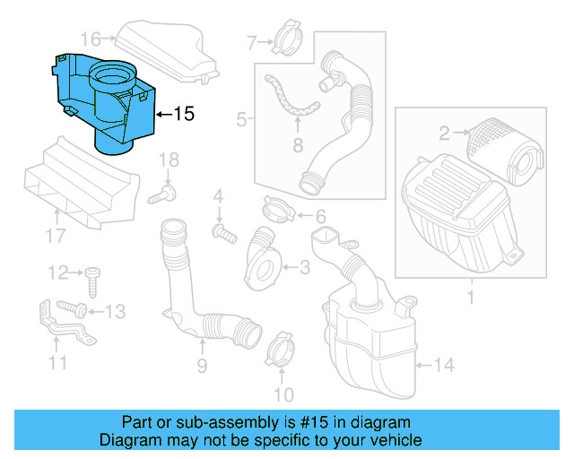 Air Inlet Duct 5P0-805-971-9B9 - View 9
