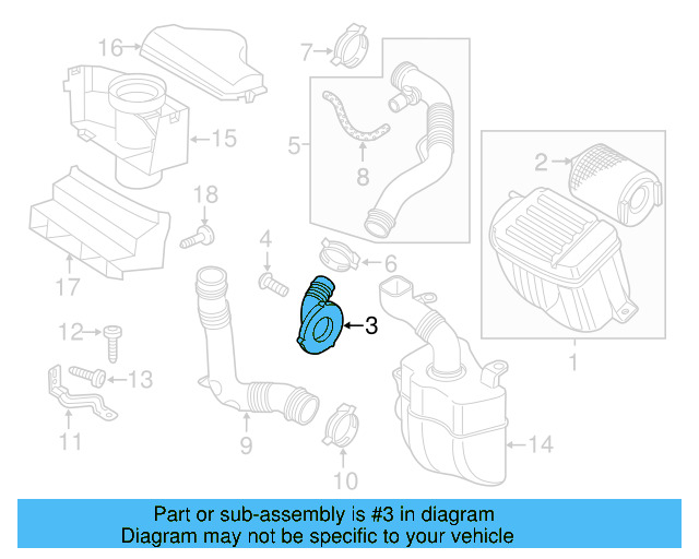 Engine Air Intake Hose 1TD-129-610-D - View 7