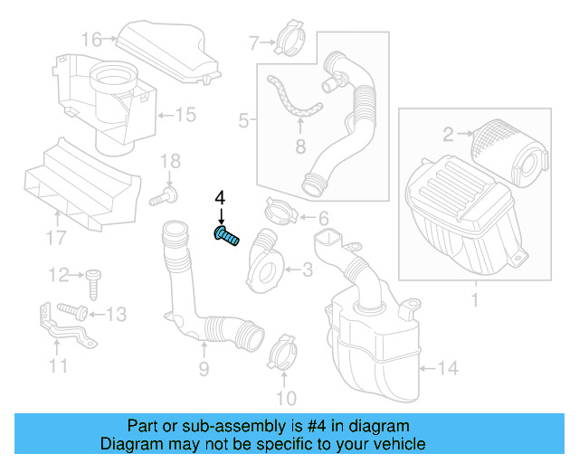 Engine Air Intake Hose Screw N-902-886-06 - View 3