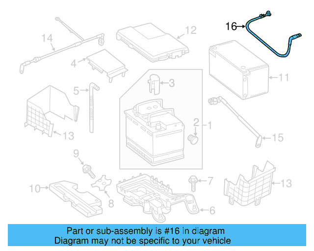 Ground Cable 1K0-971-250-L - View 16