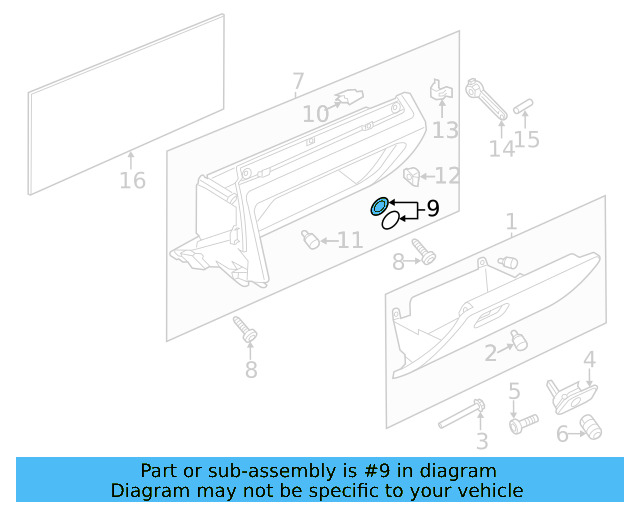 Instrument Panel Bushing Kit 6Q0-898-540 - View 27