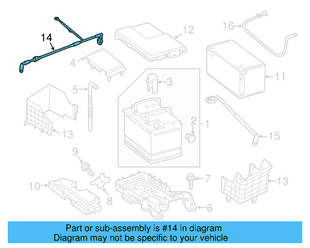 Positive Cable 1K0-971-228-M - View 37