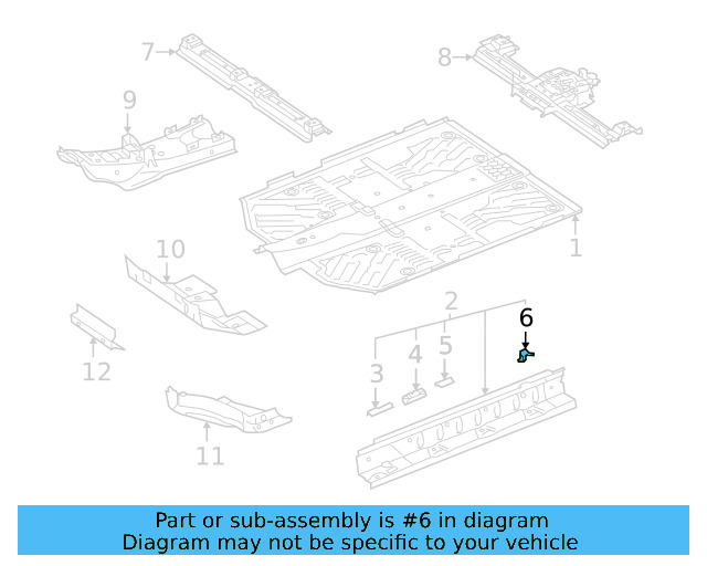 Outer Side Panel Holder 1EA-801-308 - View 3