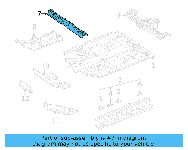 Seat Support 1EA-803-302-A - View 3
