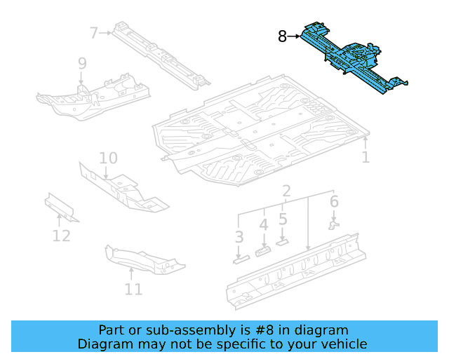 Seat Support 1EA-803-301-A - View 3