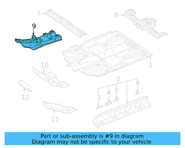 Center Support 1EA-803-296 - View 3